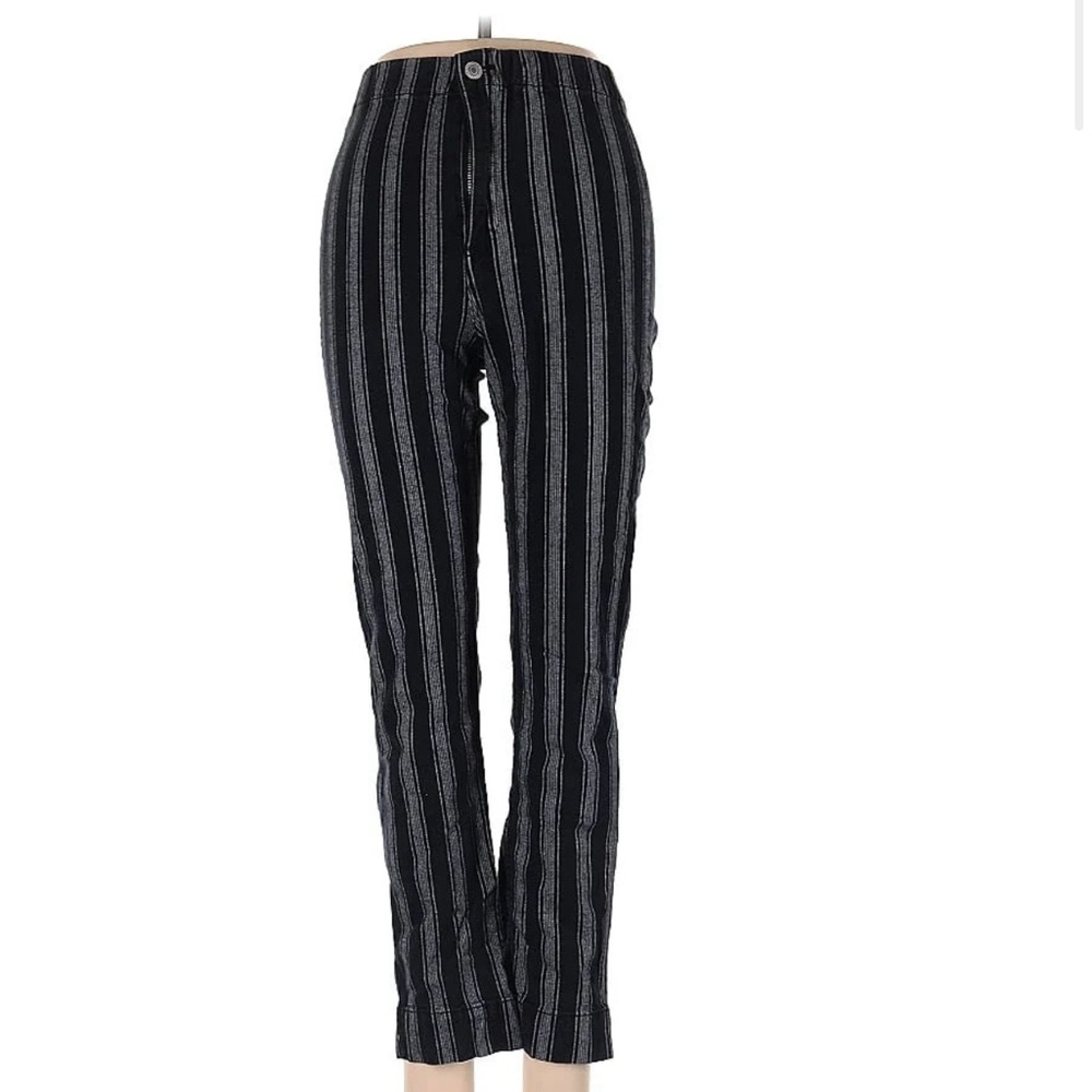Brandy Melville Black Pinstripe Tilden Pants